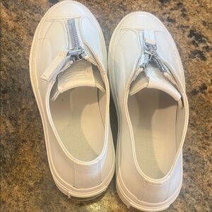 Givenchy White Sneakers with Silver Accents